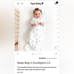 Kyte Baby Sleepsack 1.0 Tog